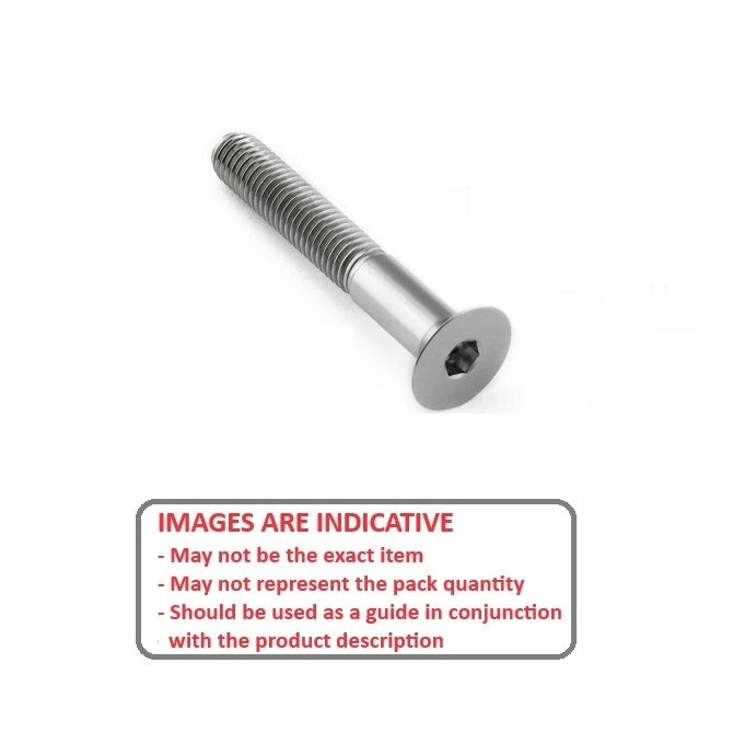 1053882 | SK040M-030-SK-T5 (200 Pcs) --- Countersunk Screws - M4 - 4x0.7mm - 30 mm - Ti-6al4v Grade 5 Socket Screw