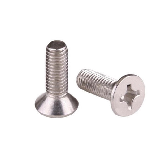 Countersunk Screws - M4 - 4x0.7mm - 8 mm - Titanium CP Grade 2 Phillips