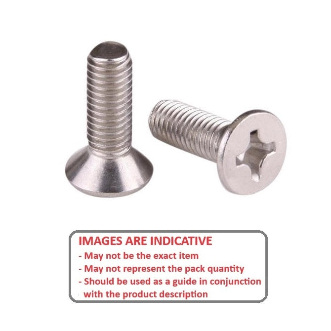 1044938 | SK030M-008-PH-TC2 (5 Pcs) --- Countersunk Screws - M3 - 3x0.5mm - 8 mm - Titanium CP Grade 2 Phillips Screw