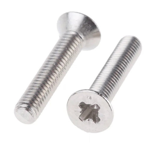 Countersunk Screws - M4 - 4x0.7mm - 20 mm - Titanium CP Grade 1 Phillips