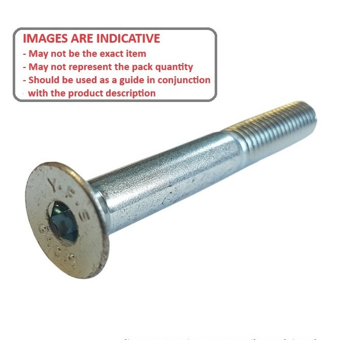 1046261 | SK030M-045-SK-CZ (5 Pcs) --- Countersunk Screws - M3 - 3x0.5mm - 45 mm - Zinc Plated Steel Socket Screw