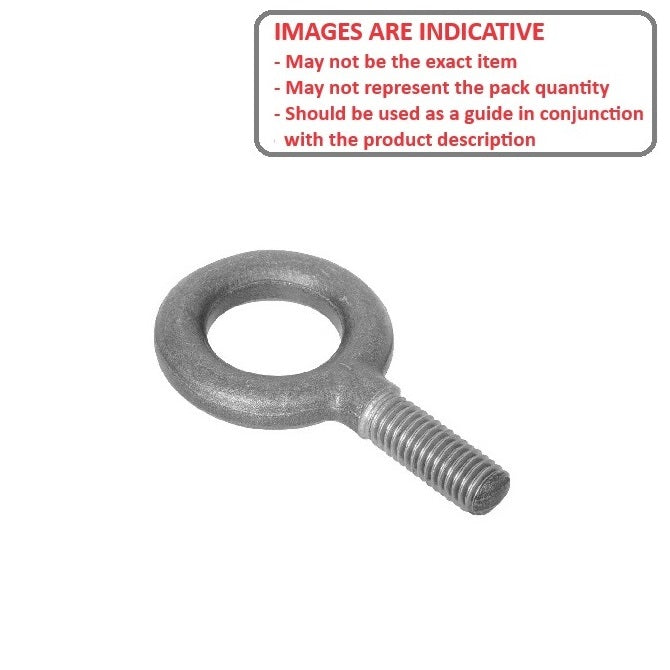 1077094 | FP-2RS --- Threaded Shank Eye Bolts - 5/16-18 UNC - 7.94mm - 28.575x22.225 mm Plain
