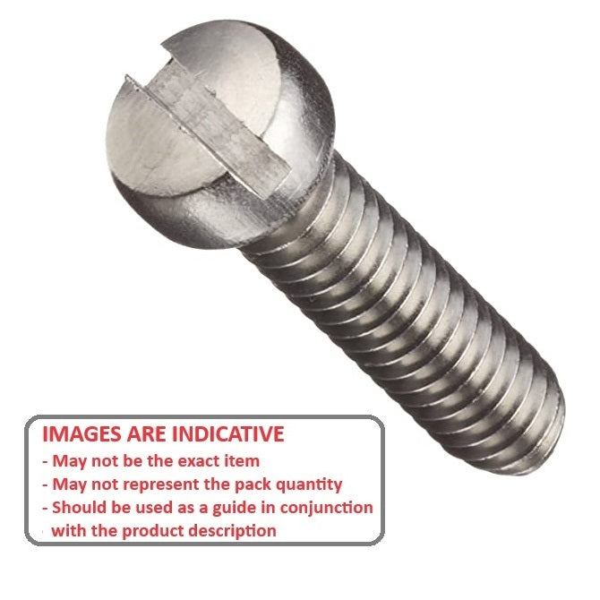 1039193 | SC020M-005-F-SL-S4 (7 Pcs) --- Fillister Head Screws - M2 - 2x0.4mm - 5 mm - 304 Stainless Slotted Screw