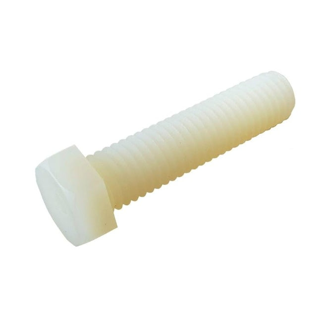 1049958 | SC035C-013-H-SL-N (10 Pcs) --- Hex Head Screws - 6-32 UNC - 3.5mm - 12.7 mm - Nylon - Zytel 101 - Slotted Screw