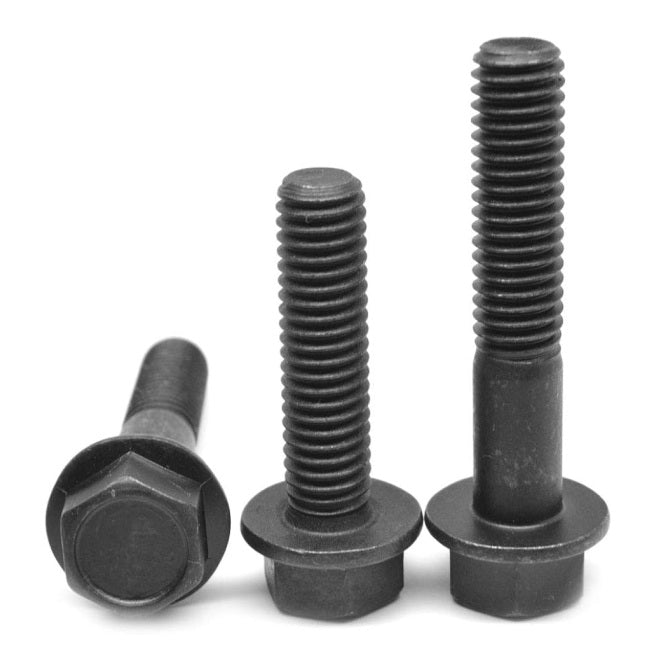 1073156 | SC064C-051-HW-NB (3 Pcs) --- Hex Washer Head Screws - 1/4-20 UNC - 6.35mm - 50.8 mm - Black Nylon Screw
