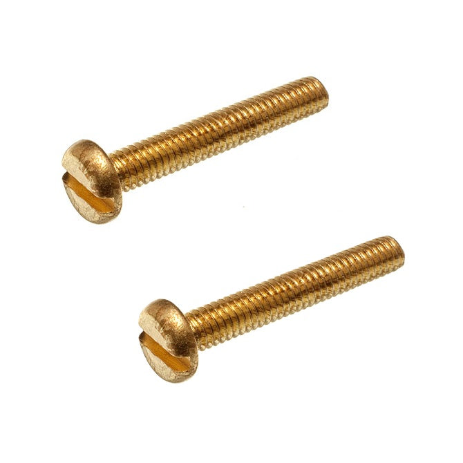 1041874 | SC025M-006-P-SL-BR (200 Pcs) --- Pan Head Screws - M2.5 - 2.5x0.45mm - 6 mm - Brass Slotted Screw