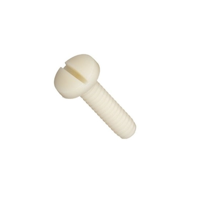 Pan Head Screws - 0-80 UNF - 1.52mm - 4.8 mm - Nylon Slotted