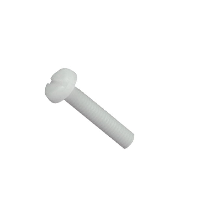 1037741 | SC015F-005-P-SL-N (50 Pcs) --- Pan Head Screws - 0-80 UNF - 1.52mm - 4.8 mm - Nylon Slotted Screw
