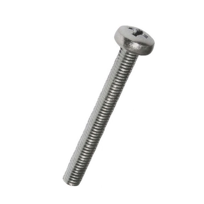 Pan Head Screws - M4 - 4x0.7mm - 60 mm - 304 Stainless Phillips