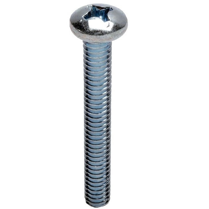 Pan Head Screws - M5 - 5x0.8mm - 30 mm - Zinc Plated Steel Phillips