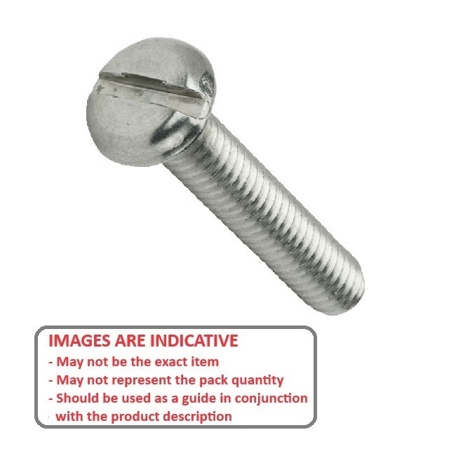 1045391 | SC030M-012-P-SL-CZ (10 Pcs) --- Pan Head Screws - M3 - 3x0.5mm - 12 mm - Zinc Plated Steel Slotted Screw