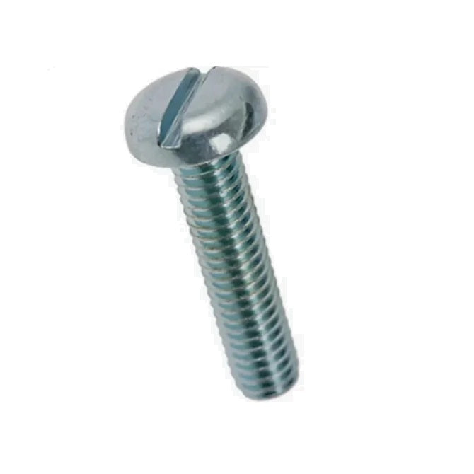 1045391 | SC030M-012-P-SL-CZ (10 Pcs) --- Pan Head Screws - M3 - 3x0.5mm - 12 mm - Zinc Plated Steel Slotted Screw