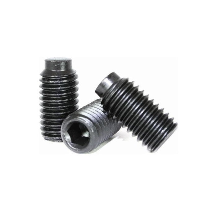 Half Dog Point Socket Set Screws - 8-32 UNC - 4.17mm - 11.7 mm - Carbon Steel Carbon Steel Case Hardened Rc46-53