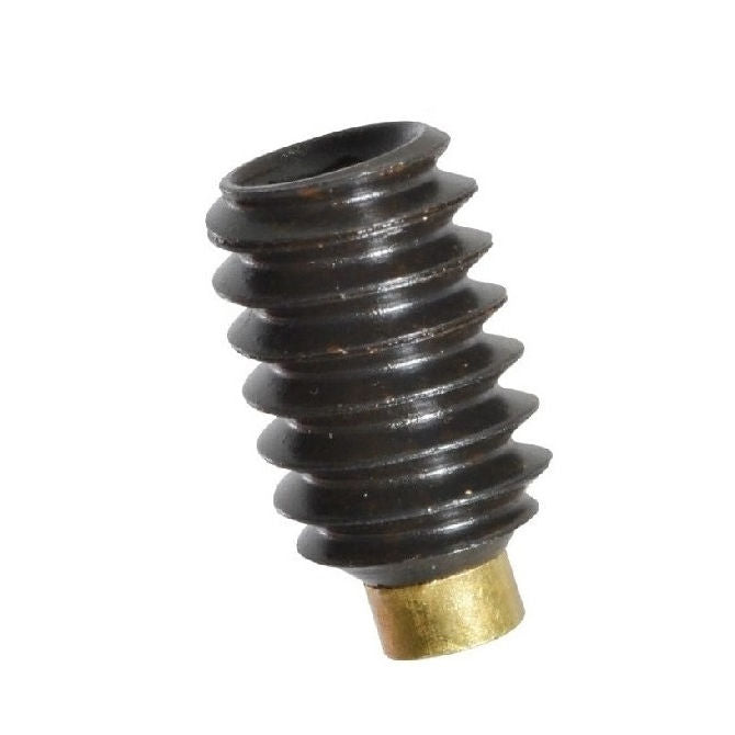 1053646 | SS040M-0200-AS-BT --- Brass Tipped Socket Set Screws - M4 - 4x0.7mm - 20 mm - Carbon Steel