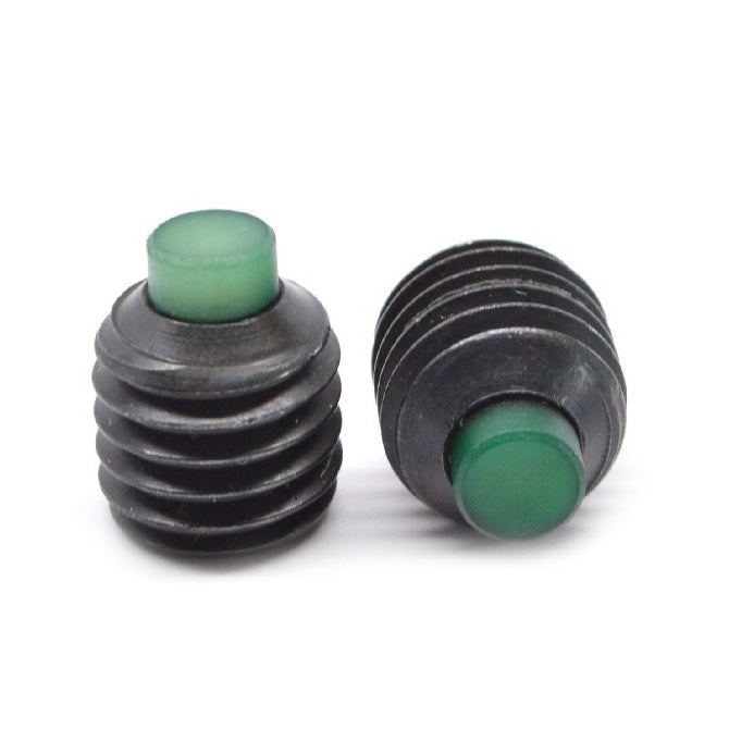 Nylon Tipped Socket Set Screws - 4-40 UNC - 2.85mm - 4.8 mm Alloy Steel - Carbon Steel