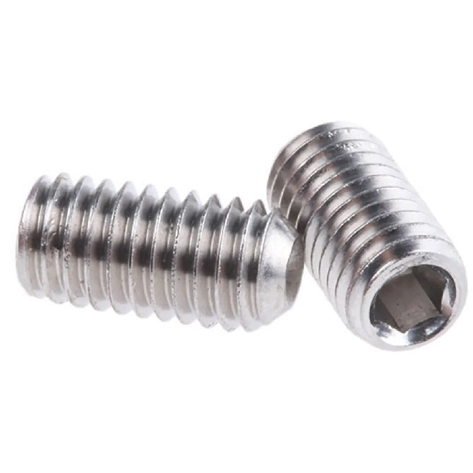 Standard Cup Point Socket Set Screws - M3 - 3x0.5mm - 25 mm  316 Stainless Steel DIN916 - Stainless Steel 316 Similar to A4, 18-10