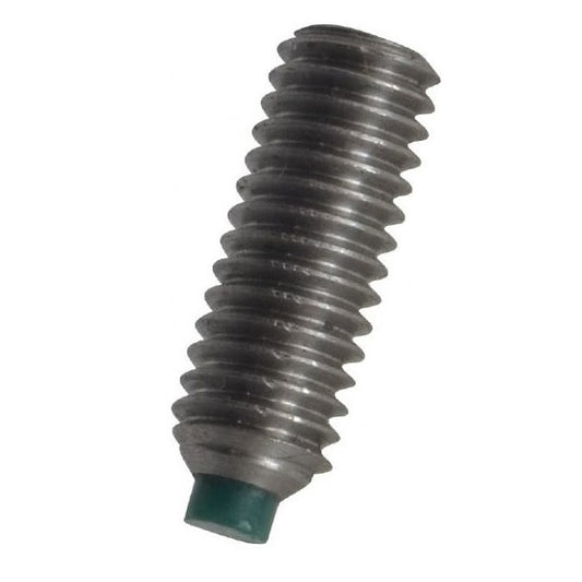 Nylon Tipped Socket Set Screws - M6 - 6x1mm - 9.9 mm  304 Stainless Steel - Stainless Steel 304 Similar to A2, 18-8 HRB80