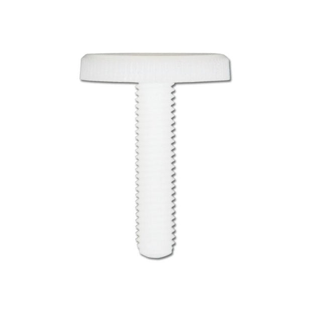1055498 | THS035C-013-K-NY (Each) --- Thumb Screws - 6-32 UNC - 3.5mm - 12.7x15.88 mm Knurled - NYLATRON GS PA66 + MoS2 Screw