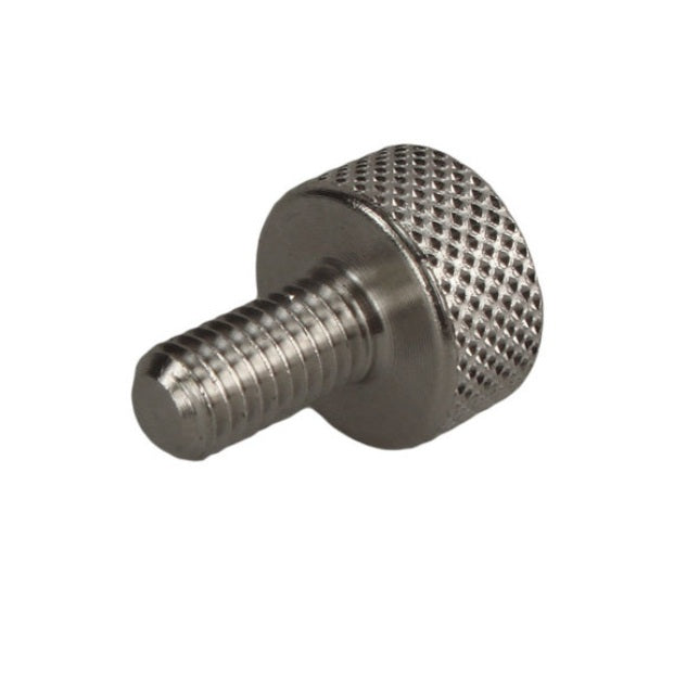 1054913 | THS042C-010-K-3 --- Thumb Screws - 8-32 UNC - 4.17mm - 9.53x14.29 mm Knurled - Stainless Steel Screw