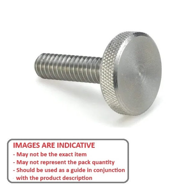 1049893 | THS035C-011-K-3-N --- Thumb Screws - 6-32 UNC - 3.5mm - 11.11x25.4 mm Knurled - Stainless Steel 303/304 Similar to A2, 18-8 HRB80 Screw
