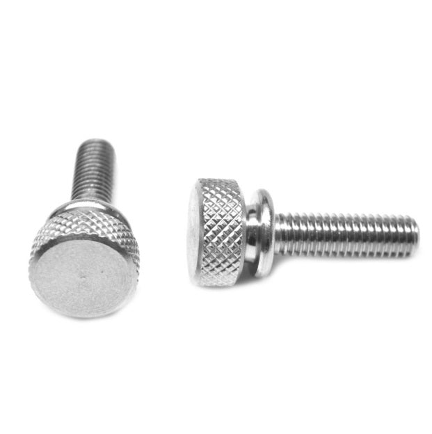 1072127 | THS064C-019-K-AL-WF --- Thumb Screws - 1/4-20 UNC - 6.35mm - 19.05x28.58 mm Knurled - Aluminium Screw