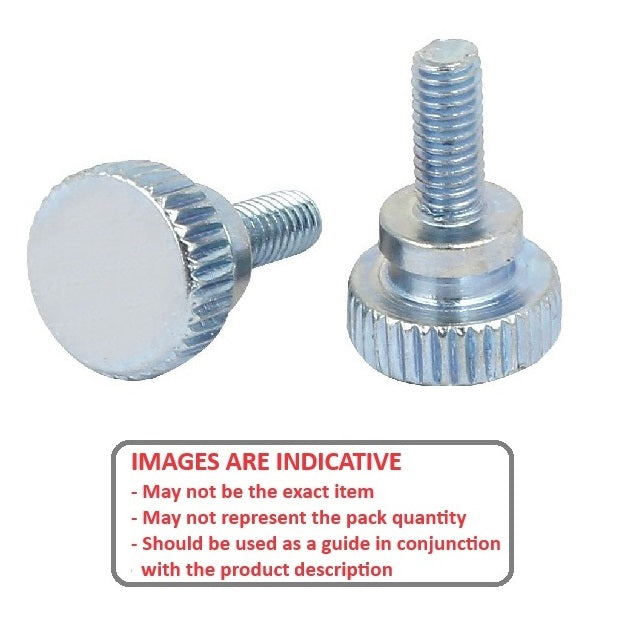 1059068 | THS048F-010-K-BN-WF --- Thumb Screws - 10-32 UNF - 4.76mm - 10.3x18.26 mm Knurled - Brass Screw