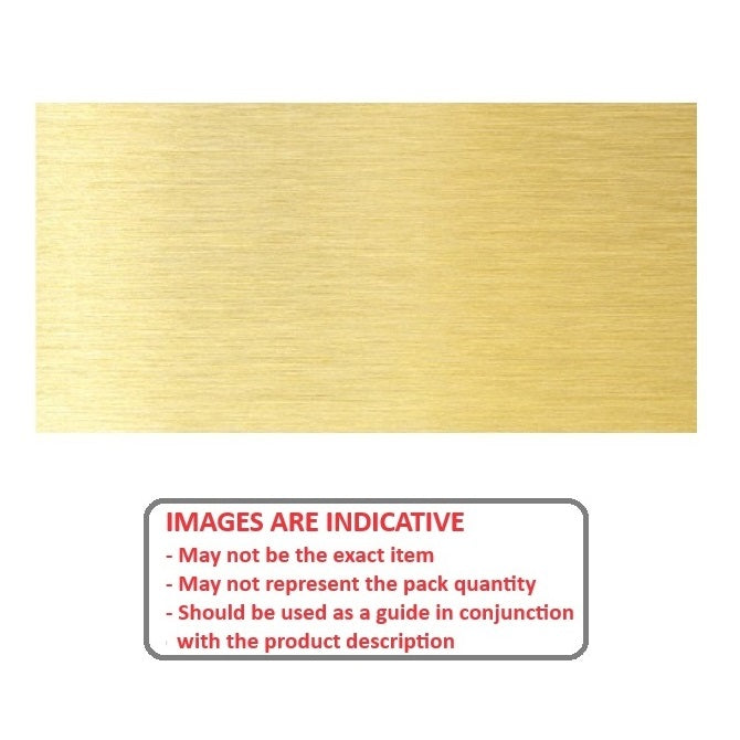 1000973 | SHM-0127-0102-0254-BR --- Brass Shim and Foil - 0.127x101.6x254 mm - Brass Commercial