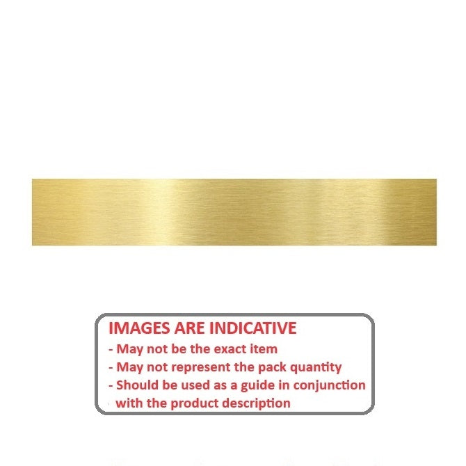 1002371 | SHM-0635-0013-0300-BR --- Brass Strip - 0.635x12.7x300 mm - Brass