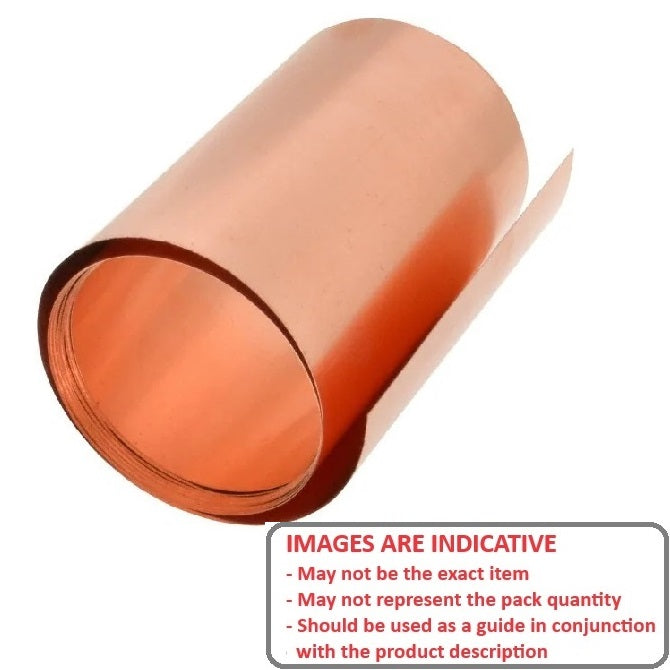 1000987 | SHM-0127-0300-0762-CP --- Copper Shim and Foil - 0.127x300x762 mm - Copper