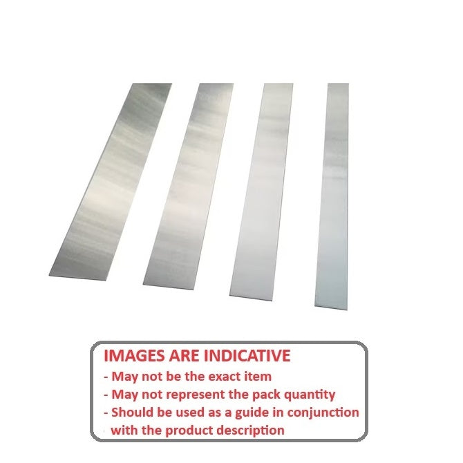 1002535 | SHM-0762-0013-0305-430 --- Stainless Steel Strip - 0.762x12.7x304.8 mm - Stainless Steel