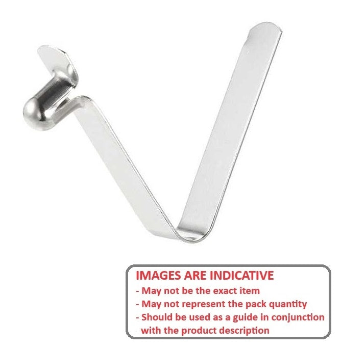 1075534 | SBTN-0767-SP --- Single End Snap Buttons - 7.67x9.4x0.508 mm Spring Leg Snap Button
