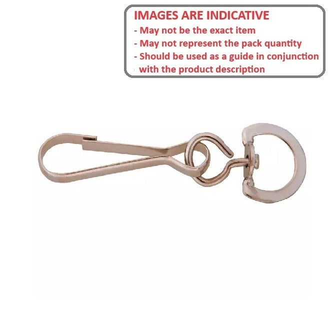 1102659 | BA-435RS --- Steel Wire Snaps - 12.7x66.675x6.35 mm Swivel Eye