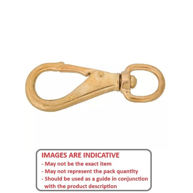 1120409 | BA-345RS --- Swivel Eye Snaps - 19.05x115.875x12.7 mm Bronze - Steel Snap