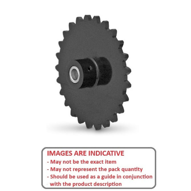 1112038 | SPLA073-016-060-ACI (2 Pcs) --- Ladder Chain 7.264mm Pitch Size 18 Sprockets - 16 tooth - 6x12.7 mm - Acetal with Bore Insert Sprocket