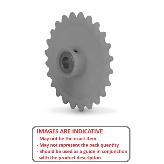 1129523 | SP1-064-028B-024-080-AWIN --- Roller Chain Sprockets - 24 tooth - 48.49x15 mm Simplex - Acetal Sprocket