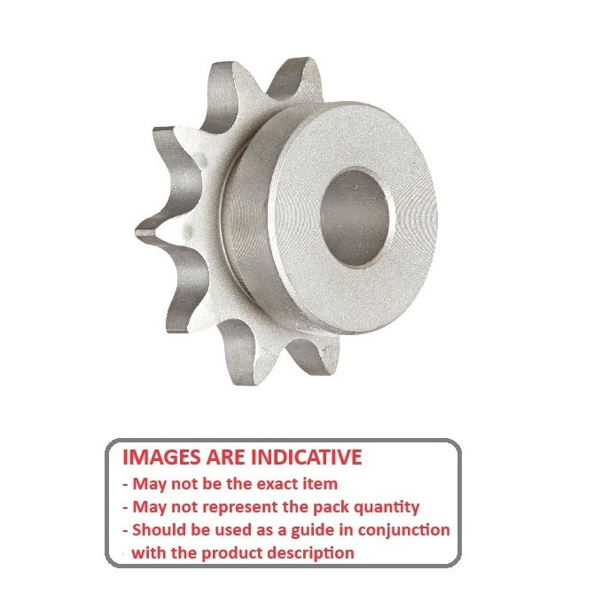 1107466 | SP1-038-016B-015-060-S3 --- Roller Chain Sprockets - 15 tooth - 17.88x13 mm Simplex - Stainless Steel 303/304 Similar to A2, 18-8 HRB80 Sprocket