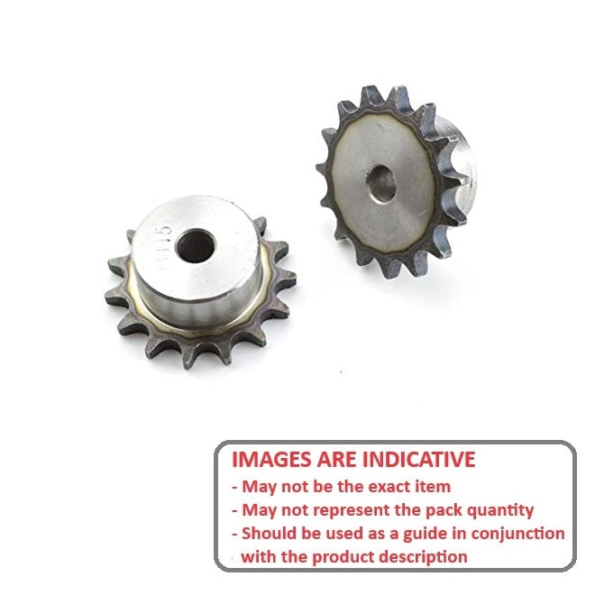 1097745 | SP1-064-028B-012-095F-C --- Roller Chain Sprockets - 12 tooth - 24.25x16.66 mm Simplex - Carbon Steel Sprocket