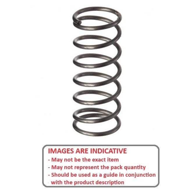 1075442 | CS-0762-0127-05-M-C (5 Pcs) --- Compression Springs - 7.62x12.7x0.51 mm Music Wire - Carbon Spring Steel