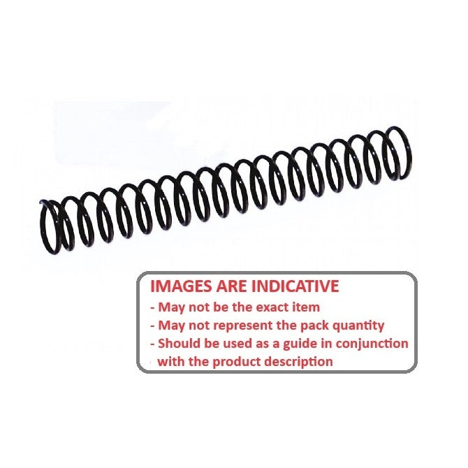 1049018 | CS-0318-2540-04-M --- Compression Springs - 3.18x254x0.41 mm Music Wire - Carbon Spring Steel