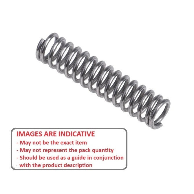 1158969 | CS-4920-0635-45-M-S6 (3 Pcs) --- Compression Springs - 49.2x63.5x4.5 mm - Stainless Steel 316 Similar to A4, 18-10 Spring