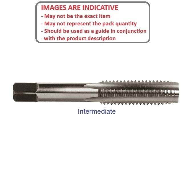 1038414 | TPC-019F-I --- Threading Tools - 1-72 UNF - 1.85mm - 0.353 mm / 72 TPI - Intermediate Hand Taps - Carbon Steel Tap
