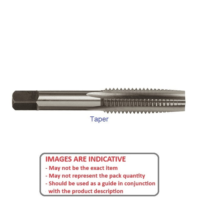 1042618 | TPC-025C-T --- Threading Tools - 3-48 UNC - 2.52mm - 0.529 mm / 48 TPI - Taper Hand Taps - Carbon Steel Tap