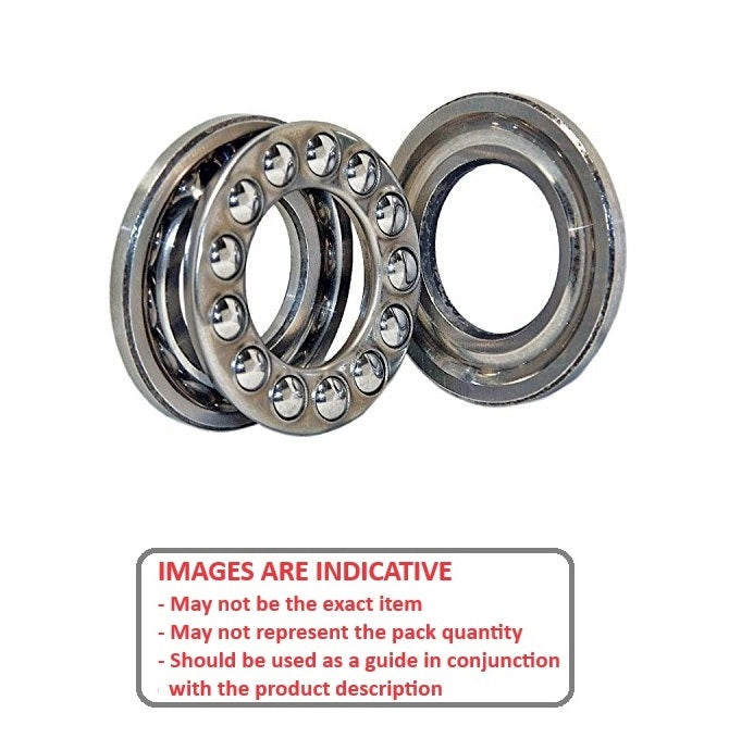 1054214 | T-0040-0090-G-S440 --- Thrust Ball Bearings - 4x9x4 mm / 4.2 mm - Stainless Steel AISI 440C