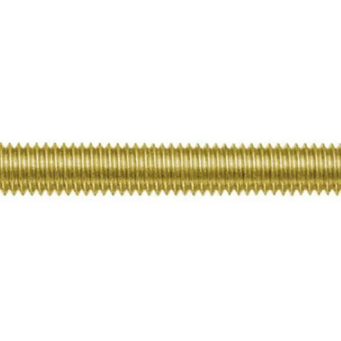 1040798 | AT022C-0305-BR (Length) --- Allthread Threaded Rod - 2-56 UNC - 2.18mm - 0.454 mm / 56 TPI 304.8 mm - Brass