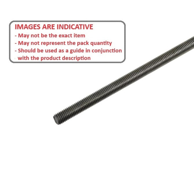 1064640 | AT060M-1000-M (Length) --- Allthread Threaded Rod - M6 - 6x1mm - 1.000 mm / 25.4 TPI 1000 mm - Steel