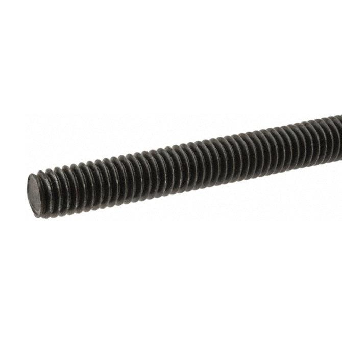 1051196 | AT040M-1000-M (Length) --- Allthread Threaded Rod - M4 - 4x0.7mm - 0.700 mm / 36.29 TPI 1000 mm - Steel