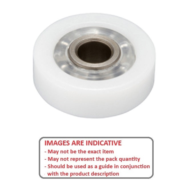 1102061 | P-WR12216-1E-PPGL (100 Pcs) --- Special Type Bearings - 12.7x34.925 - 11.113 / 12.700 / 1.59 mm - Polypropylene Bearing