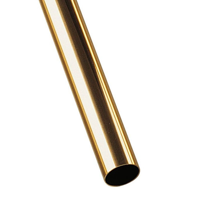 1094276 | 0T-0111-0104-0914-BR --- Round Tube - 11.11x10.4x914.4 mm - Brass