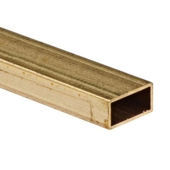 Rectangular Tube - 4.76x9.53x304.8 mm - Brass