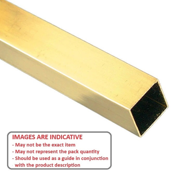 1051296 | 4T-0040-0300-BR (2 Pcs) --- Square Tube - 4x3.1x300 mm - Brass